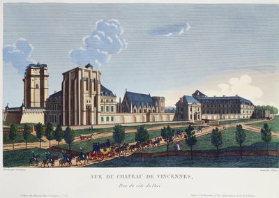 Ansicht des Chateau de Vincennes, ca. 1820 von Pierre after Courvoisier